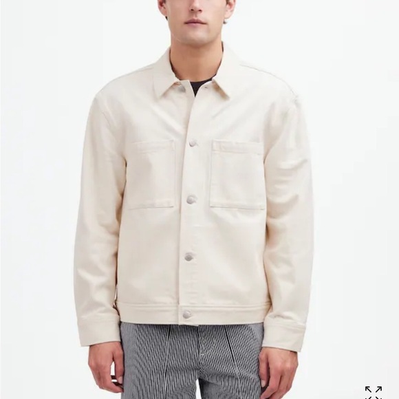 Madewell Denim Shirt-Jacket in Ecru